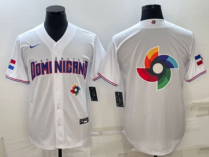 Men 2023 World Cub Blank White Nike MLB Jersey2->more jerseys->MLB Jersey